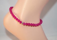 Pink Agate Anklet