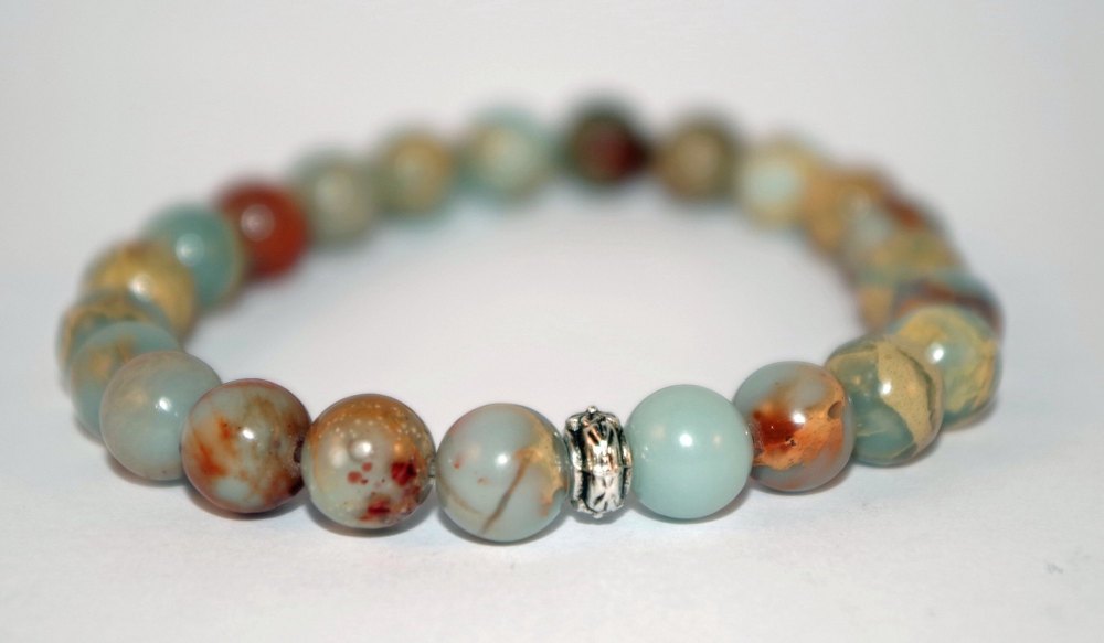 AMELIE HOPE CRYSTAL HEALING IMPRESSION JASPER BRACELET