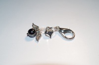 ARIES HEMATITE CRYSTAL HEALING ANGEL CHARM (March 21 - April 19)