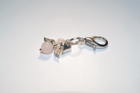 SCORPIO ROSE QUARTZ CRYSTAL HEALING ANGEL CHARM (October 23 - November 21)