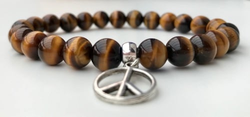 TIGER EYE FOR MEN AMELIE HOPE CRYSTAL HEALING BRACELET