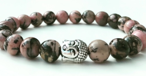 AMELIE HOPE CRYSTAL HEALING RHODONITE BRACELET
