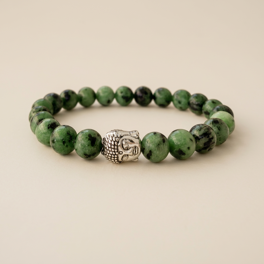 AMELIE HOPE CRYSTAL HEALING RUBY IN ZOISITE BRACELET