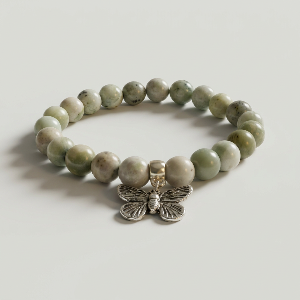 AMELIE HOPE CRYSTAL HEALING PEACE JADE BRACELET