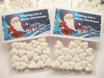 'Have a Minty Christmas' White Heart Mints - CC1413