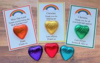 Rainbow Image Chocolate Heart Gift