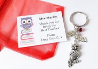 Red Owl Keyring - Teacher Thank You Gift