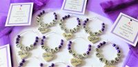 Bridal Hen Party Name Wine Glass Charms