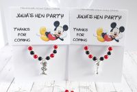 Mickey Mouse Theme Hen Party Wine Glass Charms