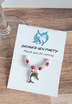 Dolphin Wine Glass Charm - Hen Party Favour