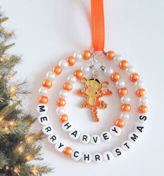 Personalised Tigger  Christmas Tree Decoration