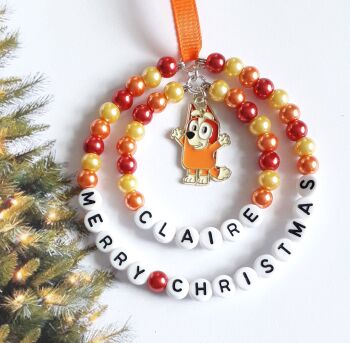 Bluey - Bingo Heeler Personalised Christmas Tree Decoration