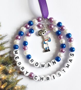 Inside Out - Fear Character Personalised Christmas Tree Decoration