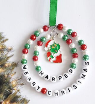 Grinch Character Personalised Christmas Tree Decoration