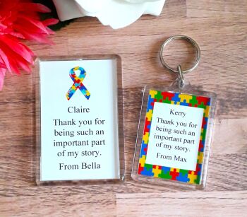 Autism Design Keyring or Magnet