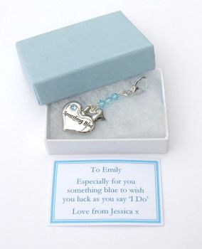 Something Blue Bridal Bouquet / Garter Charm - CC1041