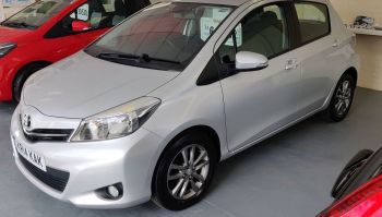 SOLD ~ 2014 Silver Toyota Yaris 1329cc Petrol (Automatic) 5 door hatchback  44,000 One owner from new