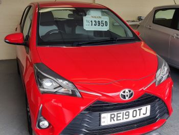SOLD ~ 2019 Red Toyota Yaris Icon ~ 1496cc  Petrol (Automatic) 5 Door Hatchback 16000 Miles Two Owners from new