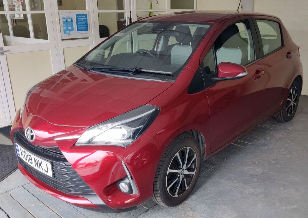 2018 Red Toyota Yaris Icon 1496cc 34000 miles 2 Owners