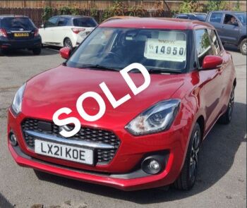 2021 Red Suzuki Swift Sz Dual Jet MHEV 1197cc Hybrid Automatic 1 Owner 9420 Miles
