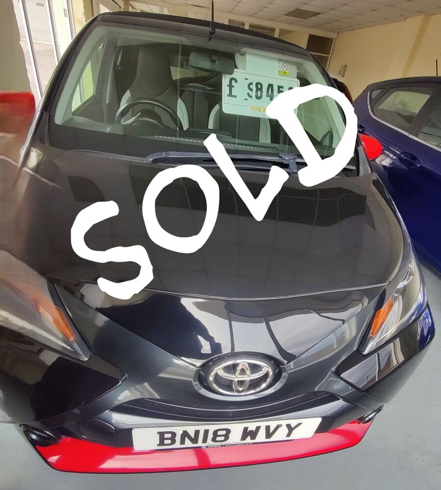 Sold - Black Aygo X-Style VVT-I 2 Owners 998cc