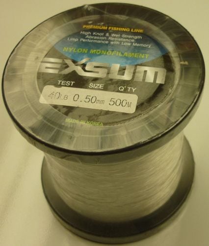 Exsum 0.5mm Mono Line on 500m Spool (40 lbs)