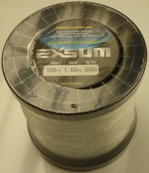 Exsum 1.0mm Mono Line on 500m Spool (120 lbs)