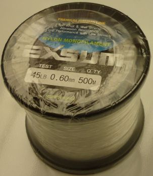 Exsum 0.6mm Mono Line on 500m Spool (45 lbs)