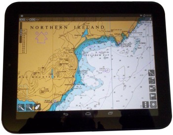 HP Touchpad 9.7" Tablet (refurbished) with Chartplotting software & GPS Receiver