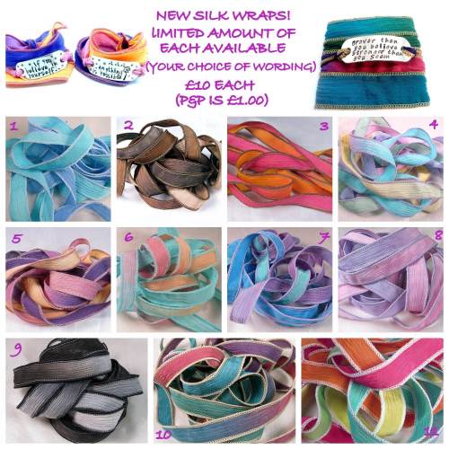 Wrap Bracelet - Custom Wording - 11 Colour combos to choose from.