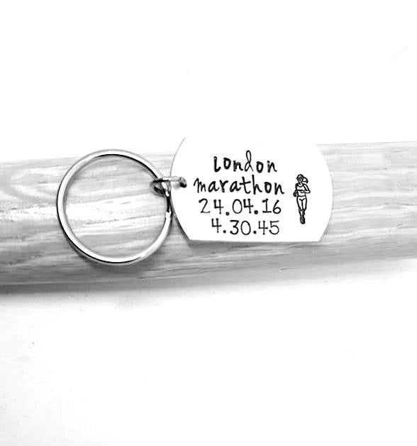 London 2016 Marathon - Runner Keyring - Design Options!