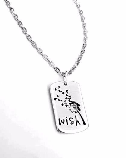 Wish, Dandelion Necklace