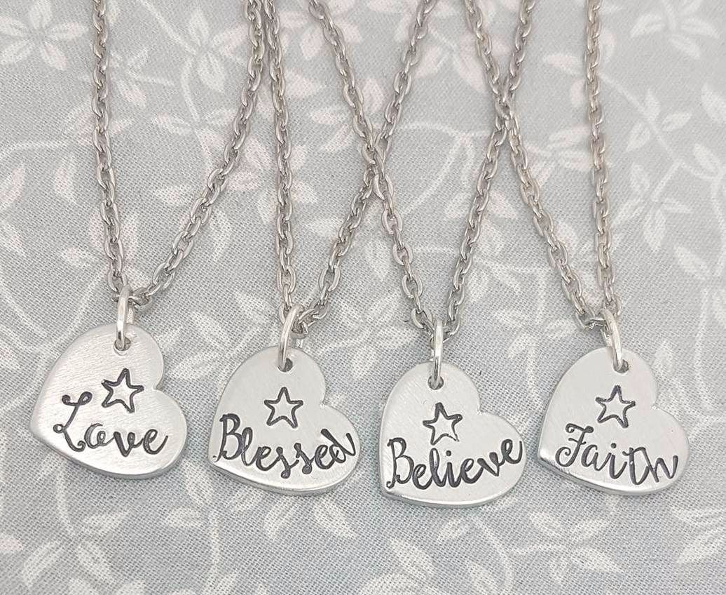Inspirational Word Necklaces