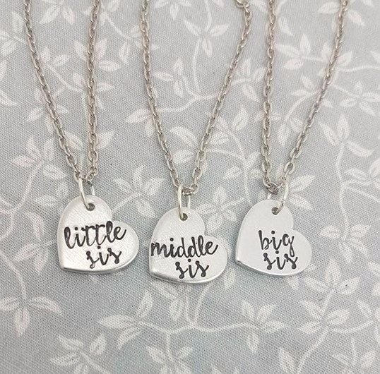 Little Sis, Middle Sis & Big Sis Necklaces