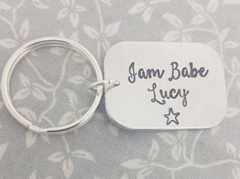 Jam Babe - Jamberry keyring, personalised with name