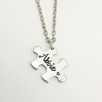 Name Puzzle Piece Necklace