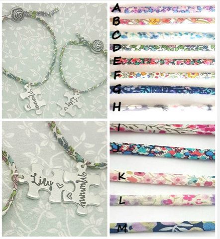 Mummy & Daughter Matching Liberty Of London Adjustable Bracelets