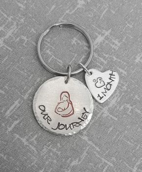 Extra Heart Charms for Breastfeeding Journey Keyring