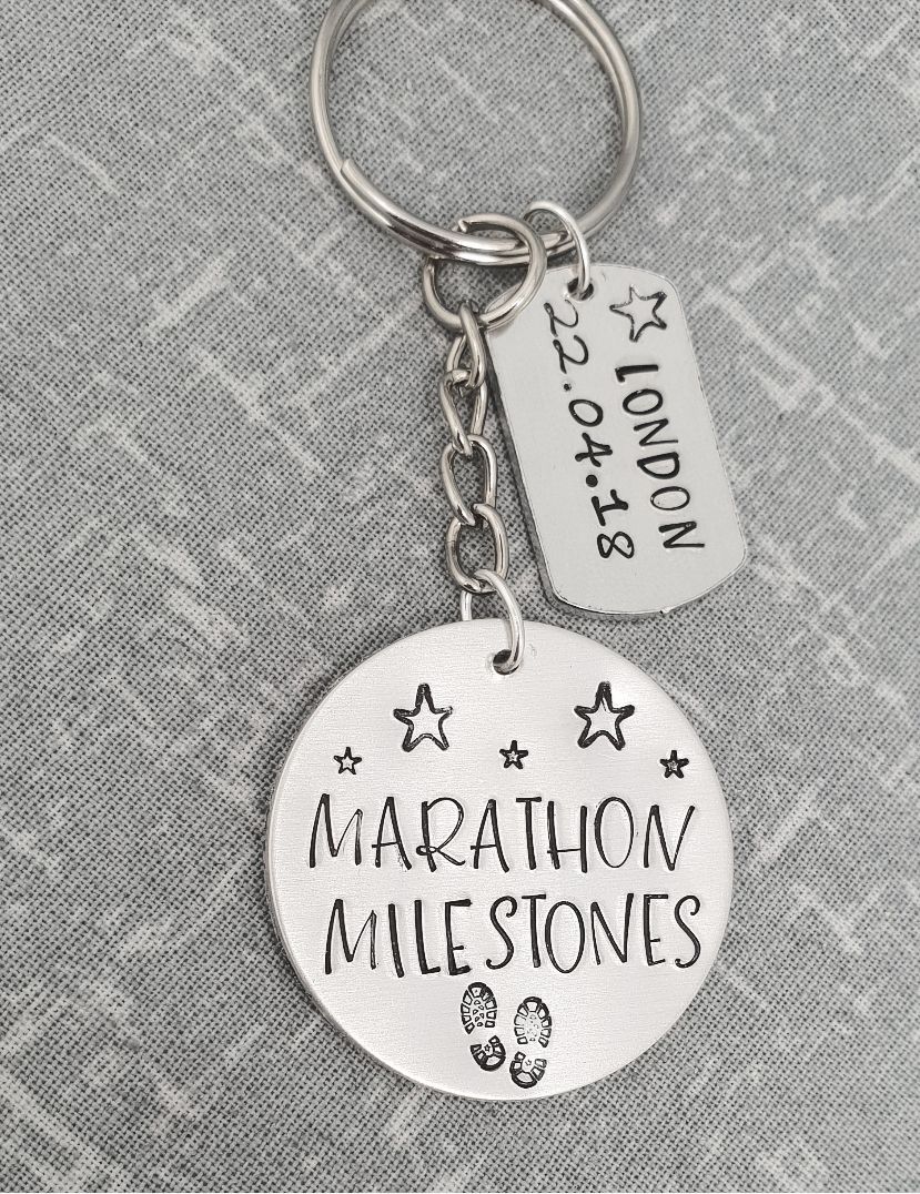 Marathon Milestone keyring