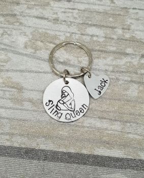 Sling Queen Keyring with Name Charm