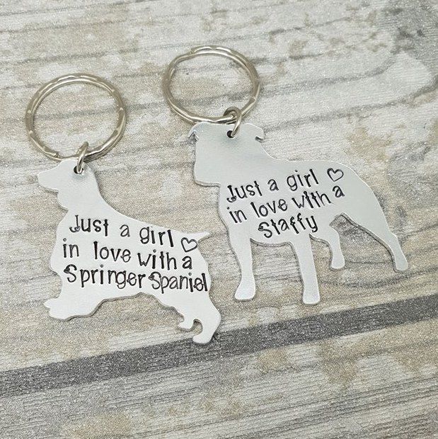 Just A Girl.. Dog Keyring - 30+ Breeds available