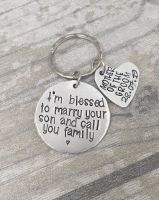 Mother of the Groom - I'm blessed to marry your son and call you family - Keyring