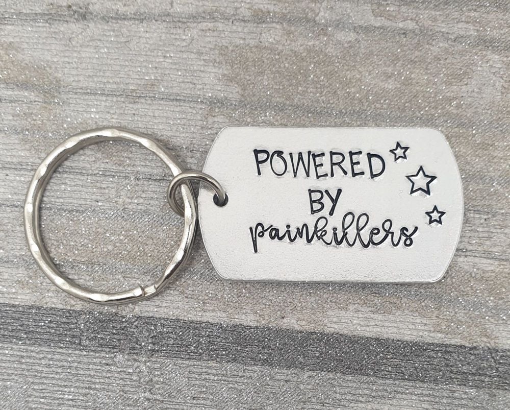 Powered By Painkillers Keyring