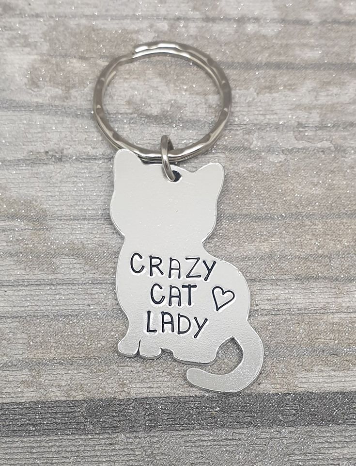 Fiver Firday 23/08  - Crazy Cat Lady Keyring