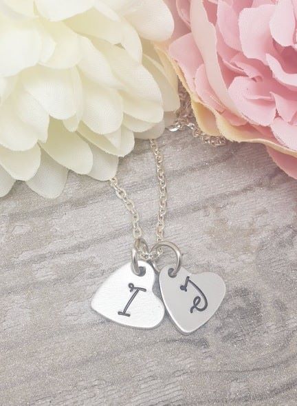 Initial Heart Necklaces 