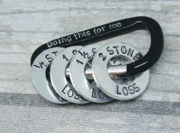 Doing this for me - Carabiner - Weight Loss with 4x washers
