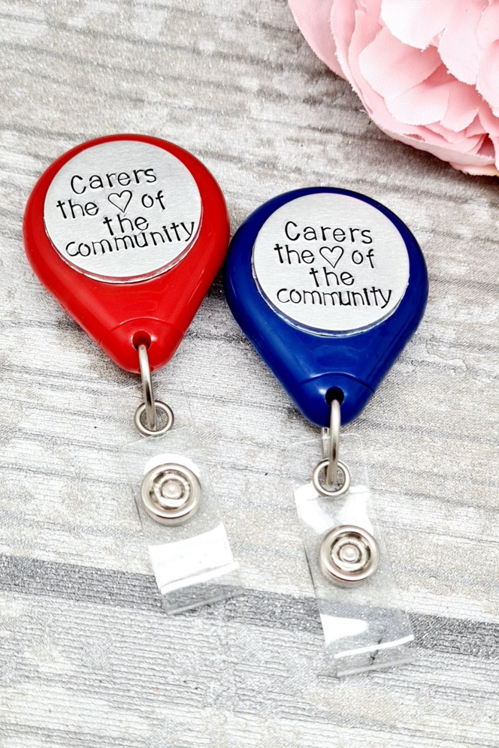 Carers the heart of the world - Lanyard