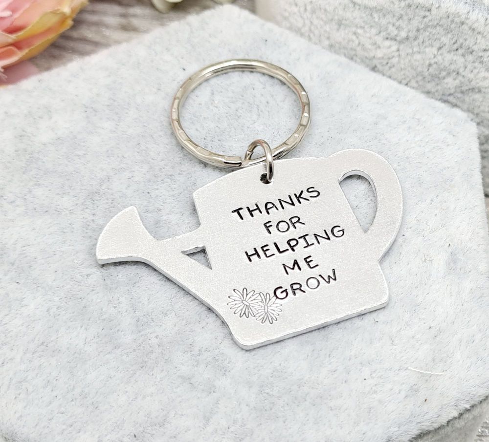 Thank you for helping me grow  - Watering Can - Keyring