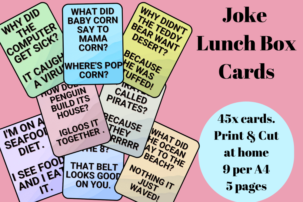Lunch Box Cards - Jokes