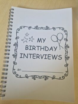 Birthday Interview Book